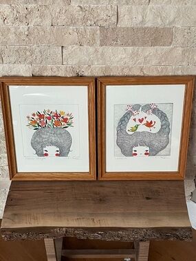 Set of Prints “Lovebirds” and “Fertile Thoughts”.